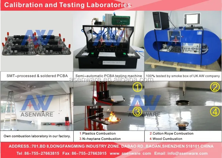 Room Fire Accident Alarm DC Portable Firefighting Smoke Detector