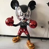 2019 Popular Hot Sale Chrome Painting Fiberglass Mickey Mouse Statue for Shopping Mall