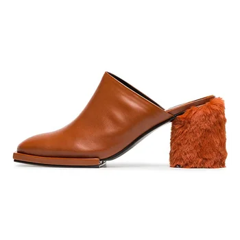 leather mule slippers ladies