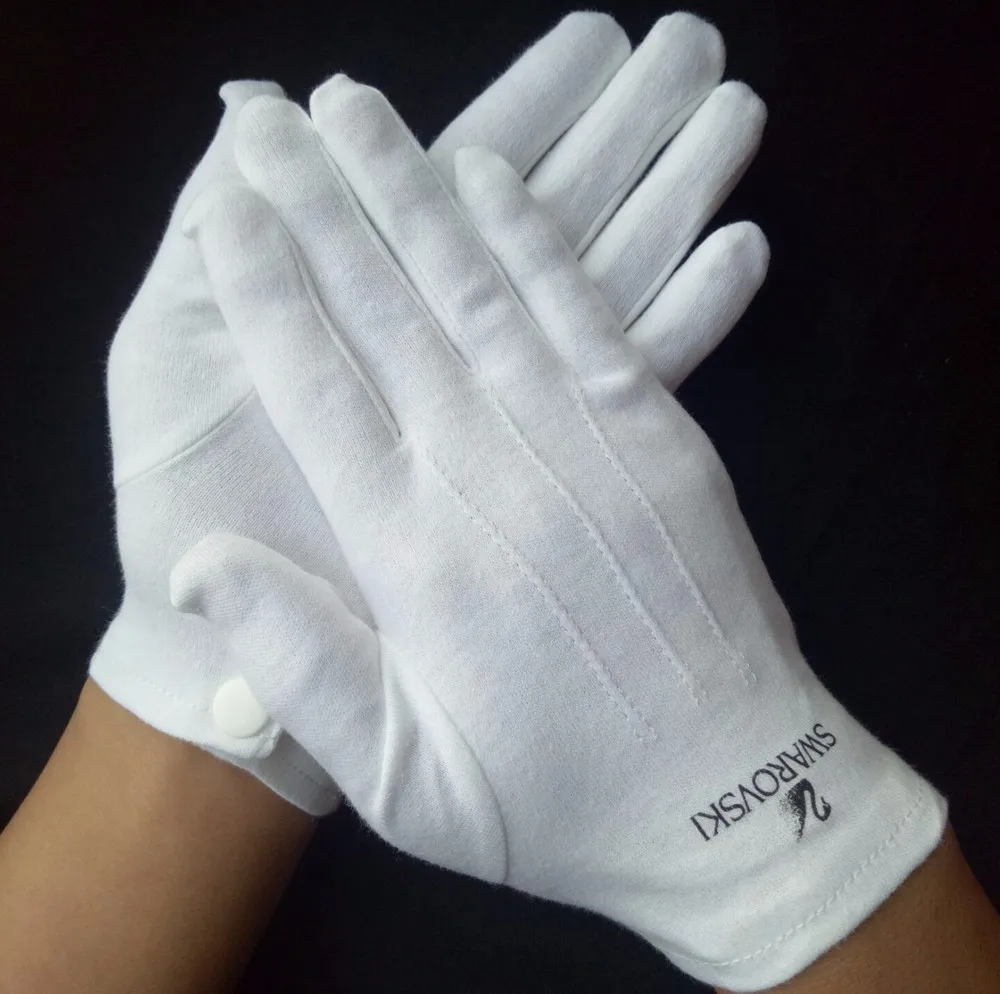 Supply Work Band Formal Funeral Liner Ceremony Cotton Gloves White