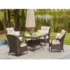 4 Seats Hot Sale Modern Leisure Outdoor Rattan Patio and Garden Wicker Dining Square Table and Chair Furniture Set