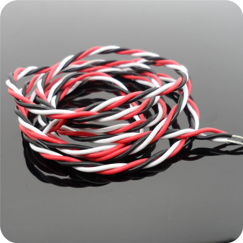 Twisted Servo Lead Extension Cable Servo Extended Wire RC 22AWG 60 Cores For JR Futaba Servo Dolls & Hobby