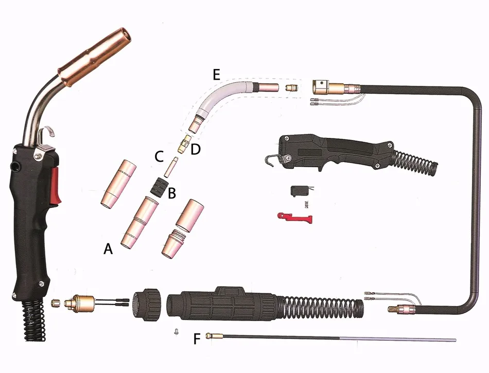 Kingq Tweco Gmaw Arc Co2 Gas Mig Welding Torch Buy Welding Torch,Mig