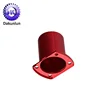 Flanged Aluminum Bushing,Red Hard Anodized Aluminum CNC Turning Parts