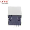 shield RJ45 connector with transformer and LED right/straight angle China supplier