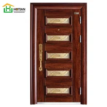 דלת פלדה טורקיה שערי שער הזזה עיצוב מודרני נירוסטה דלת הראשית Ss