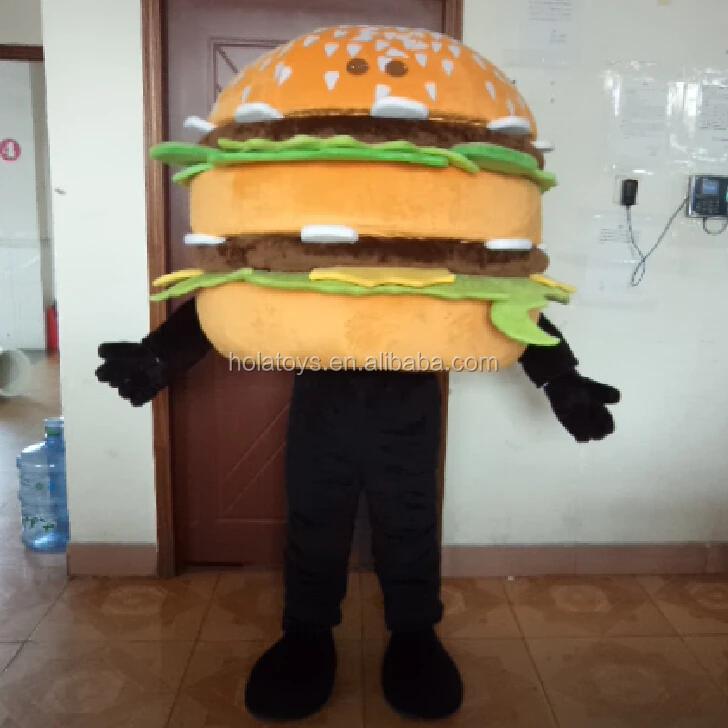 Hola Food Hamburger Costume Mascot Costume For Sale Buy Mascot