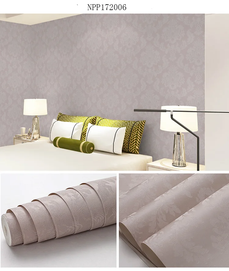 Luxury Damask Design Vinyl Wallpapers Room Wallpaper - Buy Room ...