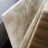 Translucent White Decorative Onyx Stone Alabaster Solid Surface Lighting Feature
