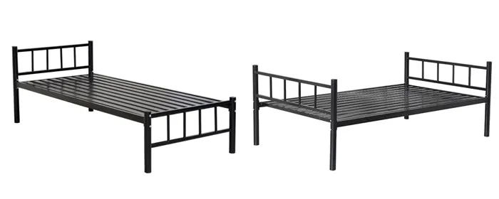 iron double bed design
