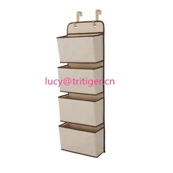 4 Pocket Baby Nursery Over The Door Diaper Accessory Organizer