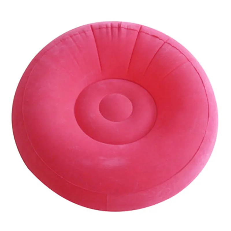 Factory Sale Comfortable Eco-friendly Flocking PVC Material Inflatable Air Sofa Chair