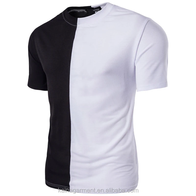 Half Black Half White Long Line Tshirt Latest Shirts For Men Pictures Buy Latest Shirts For Men Pictures Long Line Tshirt Half Black Half White Tshirt Product On Alibaba Com