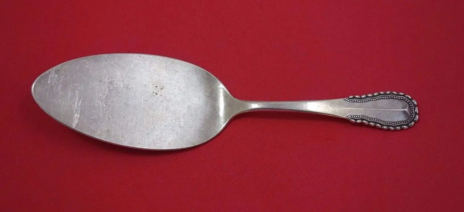 Cactus by Georg Jensen Sterling Silver Salt Spoon Master w// GI Mark Original 3/"
