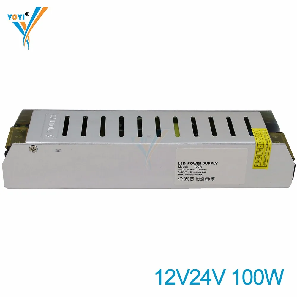 60w 100w 120w 150w 200w 250w 350w 400w 12v 24v Slim Led Power Supply ...