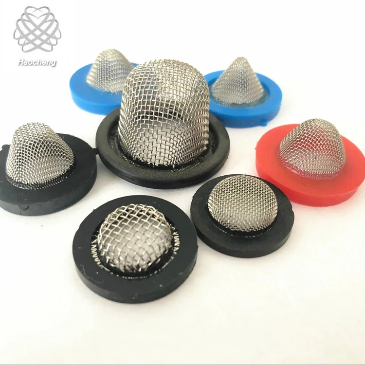 40 Mesh Shower Head Rubber Gasket Stainless Steel Hose Filter Screen