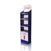 Point of purchase corrugated cardboard free standing display unit for cosmetics