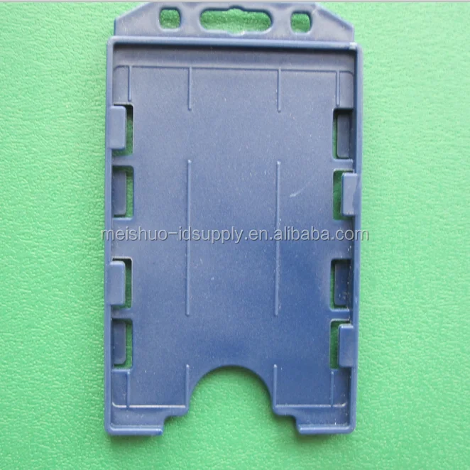 White Vertical Double Sided ID Card Badge Holder Holds