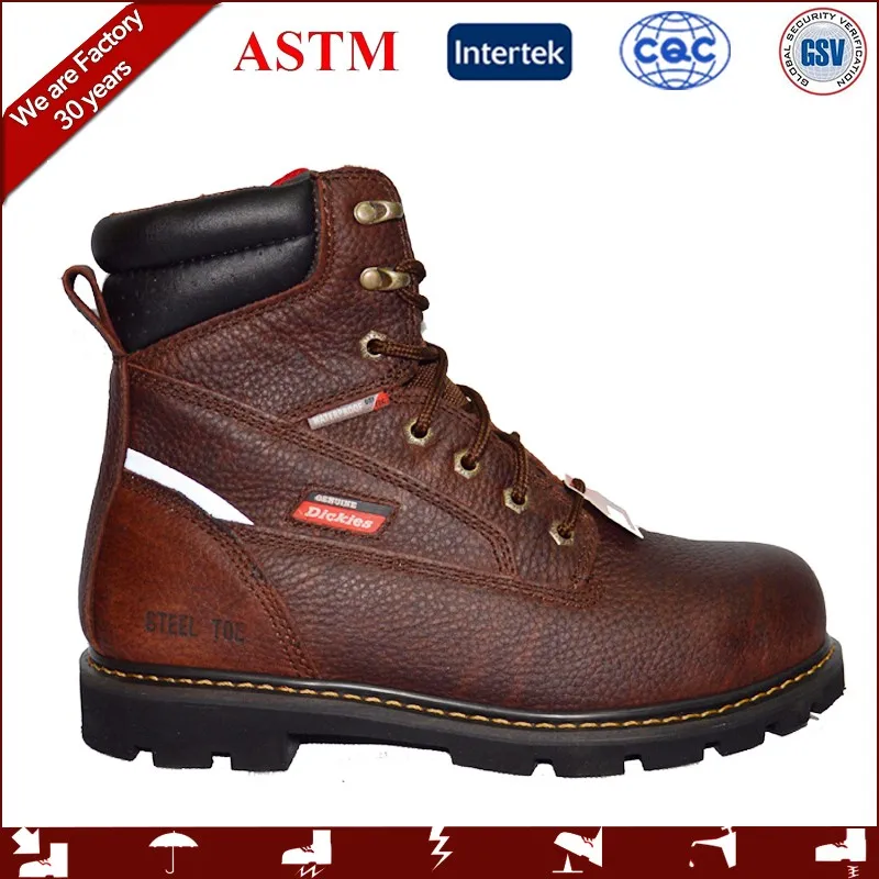 Leather Upper Steel Toe Rubber Outsole Comfortable Waterproof
