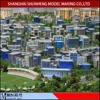 Community Building Model with Lighting System/building scale model making