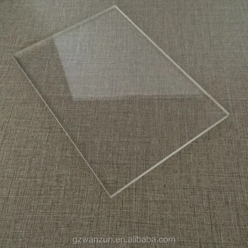 1/4" inch thick acrylic sheet transparent white colored