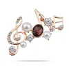 Latest Trendy Design Crystal Musical Note Jewelry