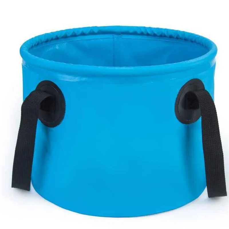 Multi Function Collapsible Bucket Foldable Plastic Bucket Water Pail For Outdoor Camping