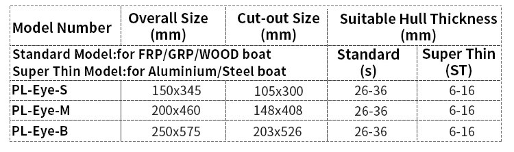 marine boat Mirror Polished Stainless Steel 316L eye Portlights