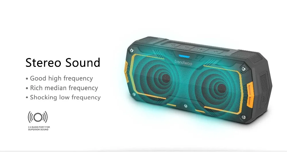 Trendwoo Krakenl Bluetooth Speaker Ip65 Rugged Waterproof Wireless Speaker Buy Csr 4.0