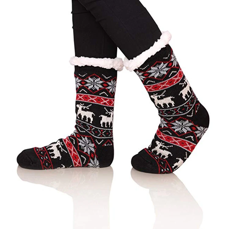 Women Socks Over Knee Deer Winter Warmth Personalized For Festive