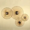 Customizable size round gold color art craft wall decoration metal