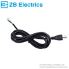 Japan PSE certified triple plug QP6 power cord black electric cable wire