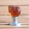 Natural red color crystal glass skull door handles knobs