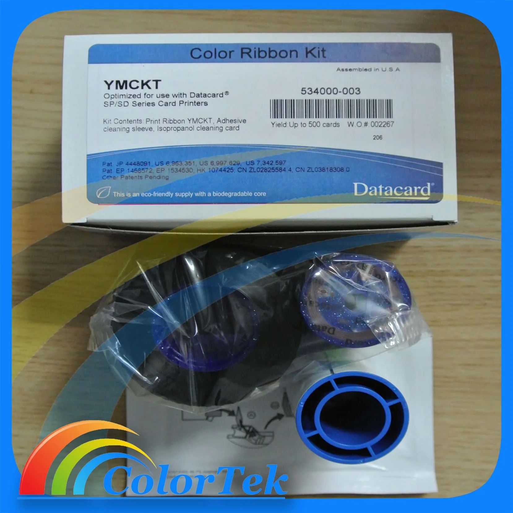 Datacard Ymckt Color Ribbon 534000-003 500 Yields For Sp35,Sp55 