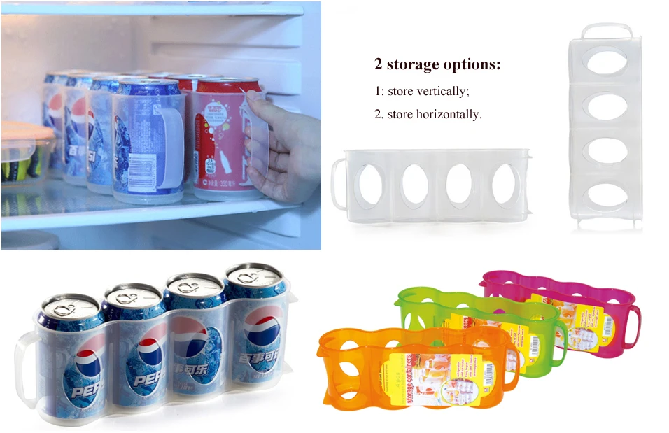 Good Quality Beverage Can Holder Basket Plastic 6 Pack Beer Can Bottle