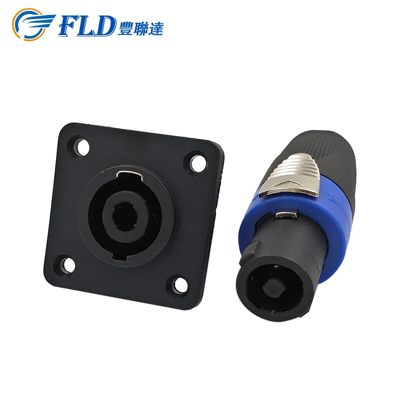 4 Pole Socket Pcb Mount Speaker Loudspeaker Audio Speakon Connector