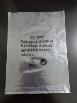 Clear Ldpe Poly Bag With Suffocation Warning Printed And Air Holes ...