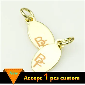 jewelry 11x6 5mm wholesale gold plating tags metal custom engraved laser larger