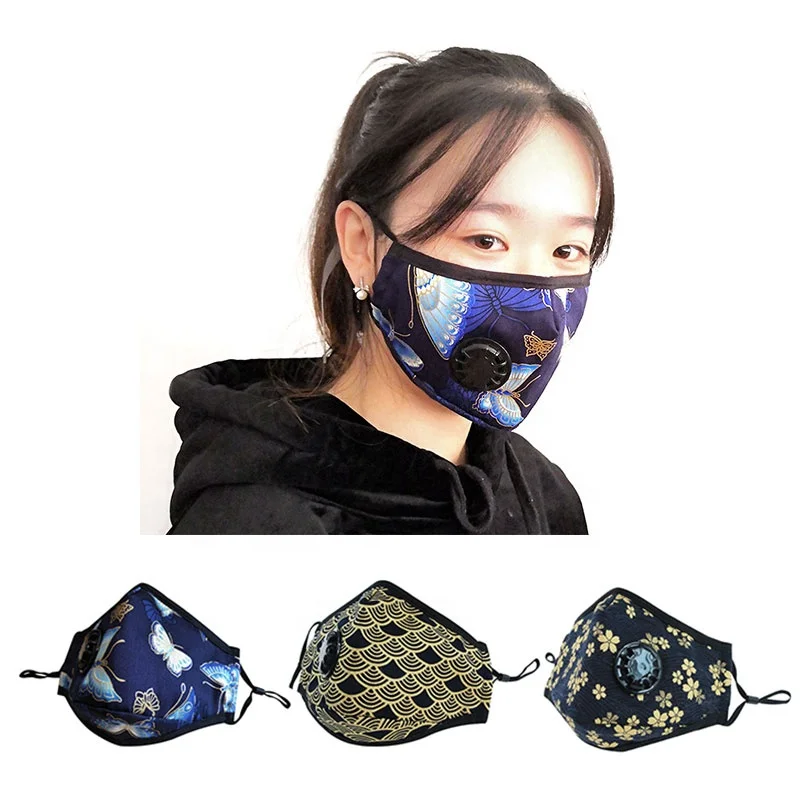 
anti virus allergy pollen fog outdoor cotton cloth fabric air filter face mouth mask 