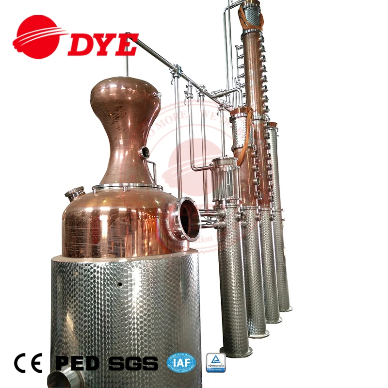 Industrial Alcohol Distillation Equipment Vodka Distiller Copper