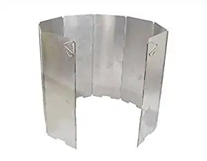 Watson Lee Aluminum folding Windscreen: For Use with Backpacking Stoves, Camping Stoves, Butane Stoves, Alcohol Stoves