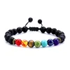 Amazon Fire Stick Yoga Bracelet Men Women Lava Natural Stone Bangle goods from china