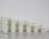 SET OF 6 IVORY FLAMELESS SLIM DRIPPING LED CANDLE WAX WITH NEW BLACK WICK