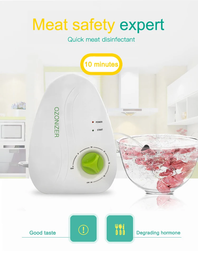 fashionable design home ozone generator purifier vegetable and fruit cleaner