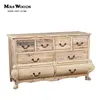 Vintage Reclaimed Wood Living Room Furniture Antique Accent Rustic Chest of Drawers