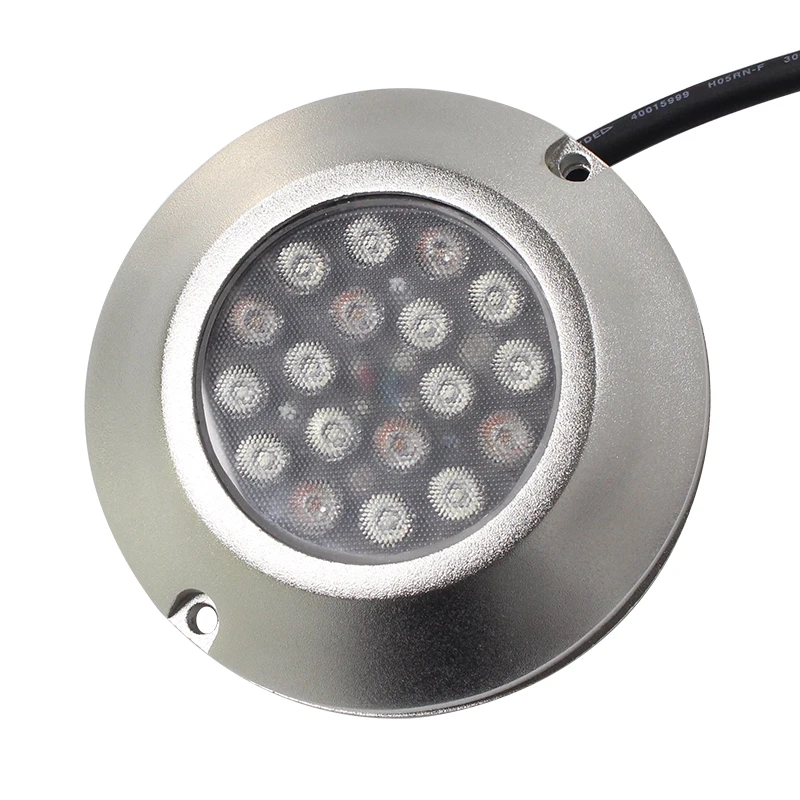 54W 24V DC Boat Submersible Deep led underwater light IP68