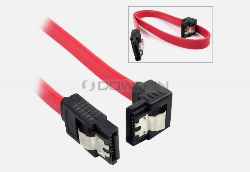 Female To Female 7 Pin Sata Data Cable Right Angle Shielded 3.0 Sata ...