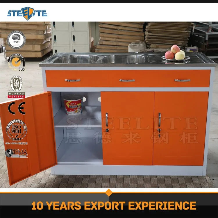 Steelite Modular Steel Kitchen Cabinet Pantry Cupboards Sri Lanka With Sink View Modular Kitchen Cabinet W1098 D480 H862mm Product Details From Luoyang Steelite Steel Cabinet Co Ltd On Alibaba Com