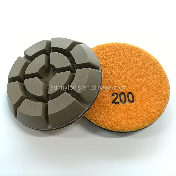 3 Inch Resin Diamond Floor Polishing Pads For Concrete Floor Burnishing