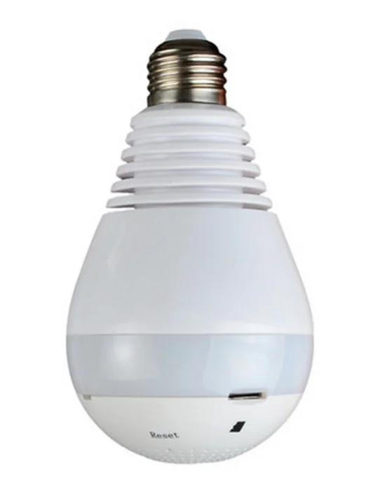 960p Night Vision Light Bulb Camera With Voice Recorder Hidden Spy Bulb